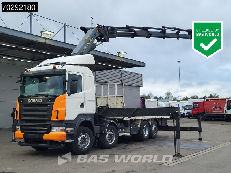 Scania R420 8X2 Palfinger PK74002 Kran Crane Retarder Lift-Steering Axle Euro 4 - Бортова вантажівка/ Платформа, Вантажівка з маніпулятором: фото 1 Scania R420 8X2 Palfinger PK74002 Kran Crane Retarder Lift-Steering Axle Euro 4 - Бортова вантажівка/ Платформа, Вантажівка з маніпулятором: фото 1