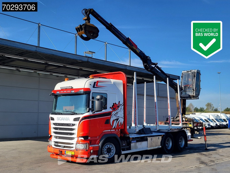 Scania R450 R 6X4 NL-Truck Kesla 2110T Crane Kran Holztransport Manual ACC Xenon Euro 6 - Лісовоз, Вантажівка з маніпулятором: фото 1 Scania R450 R 6X4 NL-Truck Kesla 2110T Crane Kran Holztransport Manual ACC Xenon Euro 6 - Лісовоз, Вантажівка з маніпулятором: фото 1