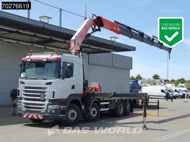 Scania R480 8X2 FASSI F660AXP.25 Manual Retarder Lift+Lenkachse Euro 5 - Бортова вантажівка/ Платформа, Вантажівка з маніпулятором: фото 1 Scania R480 8X2 FASSI F660AXP.25 Manual Retarder Lift+Lenkachse Euro 5 - Бортова вантажівка/ Платформа, Вантажівка з маніпулятором: фото 1