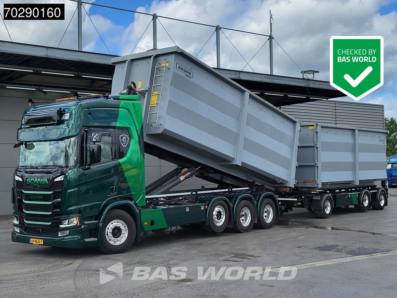 Гаковий мультиліфт вантажівка Scania R500 8X2 NL-Truck VDL SK-25-6600 Hooklift Retarder 2xTanks Navi ACC Euro 6: фото 1