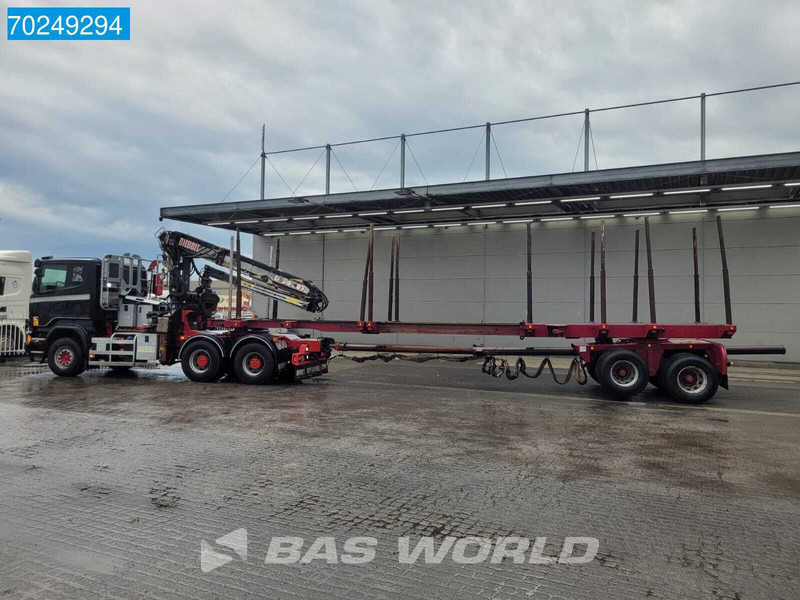 Scania R580 6X4 Holz Kran Diebolt D28 Full-Steell Extentable Trailer - Лісовоз, Вантажівка з маніпулятором: фото 3 Scania R580 6X4 Holz Kran Diebolt D28 Full-Steell Extentable Trailer - Лісовоз, Вантажівка з маніпулятором: фото 3
