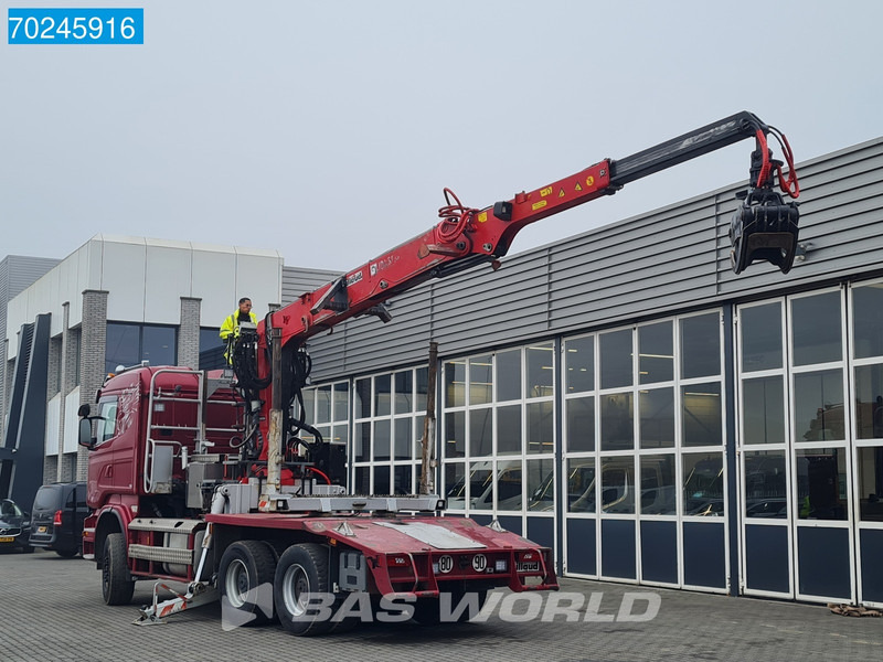 Scania R580 6X4 Jonsered J28505 83 Crane Kran Steel-suspension Retarder - Лісовоз, Вантажівка з маніпулятором: фото 2 Scania R580 6X4 Jonsered J28505 83 Crane Kran Steel-suspension Retarder - Лісовоз, Вантажівка з маніпулятором: фото 2