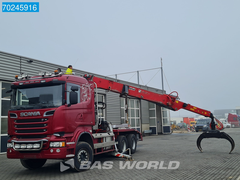 Scania R580 6X4 Jonsered J28505 83 Crane Kran Steel-suspension Retarder - Лісовоз, Вантажівка з маніпулятором: фото 5 Scania R580 6X4 Jonsered J28505 83 Crane Kran Steel-suspension Retarder - Лісовоз, Вантажівка з маніпулятором: фото 5