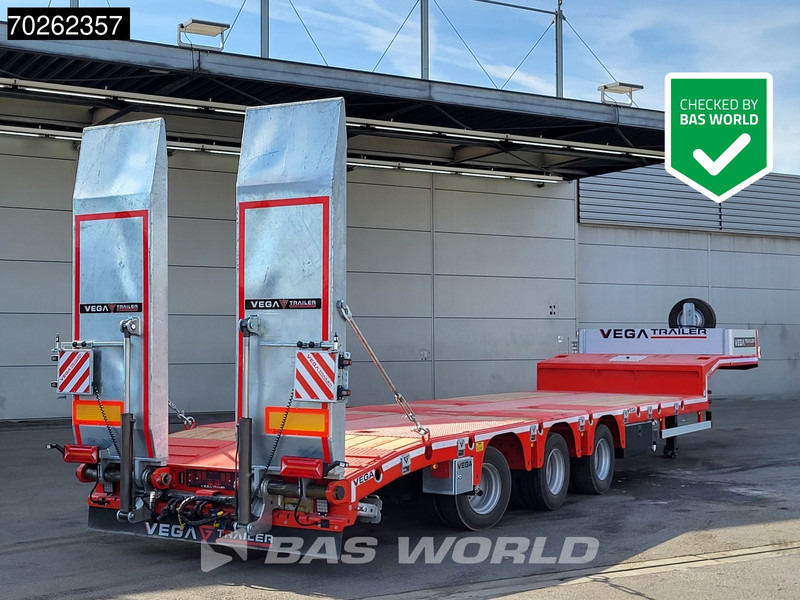 Vega Lowbed 2 axles NEW Hydr. Ramps. Lift+Steering Axle - Низькорамна платформа напівпричіп: фото 1 Vega Lowbed 2 axles NEW Hydr. Ramps. Lift+Steering Axle - Низькорамна платформа напівпричіп: фото 1