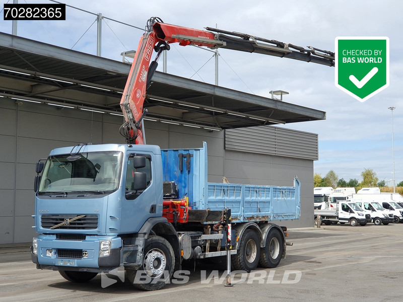 Volvo FE 280 904 6X4 Fassi F215/235AXP26 Crane 10m3 tipper Big-Axle Manual Euro 4 - Самоскид вантажівка, Вантажівка з маніпулятором: фото 1 Volvo FE 280 904 6X4 Fassi F215/235AXP26 Crane 10m3 tipper Big-Axle Manual Euro 4 - Самоскид вантажівка, Вантажівка з маніпулятором: фото 1