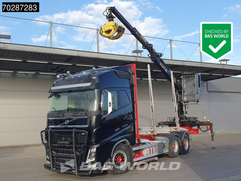 Volvo FH16 750 FH16 6X4 HIAB E96S 79 wood crane Retarder Dynamic-Steering Big-Axle Euro 6 - Лісовоз, Вантажівка з маніпулятором: фото 1 Volvo FH16 750 FH16 6X4 HIAB E96S 79 wood crane Retarder Dynamic-Steering Big-Axle Euro 6 - Лісовоз, Вантажівка з маніпулятором: фото 1