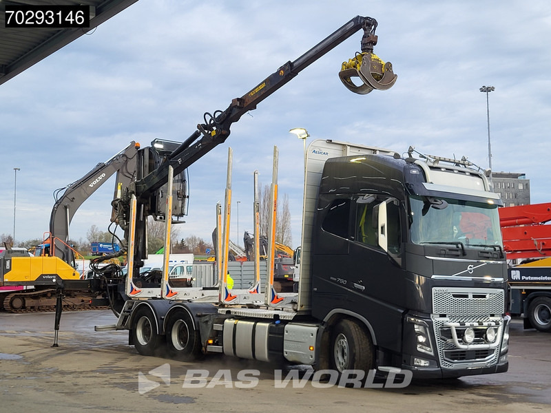 Volvo FH16 750 FH16 6X4 HIAB LOGLIFT F108S 83 Wood crane Retarder VEB+ Big-Axle Euro 6 - Лісовоз, Вантажівка з маніпулятором: фото 3 Volvo FH16 750 FH16 6X4 HIAB LOGLIFT F108S 83 Wood crane Retarder VEB+ Big-Axle Euro 6 - Лісовоз, Вантажівка з маніпулятором: фото 3