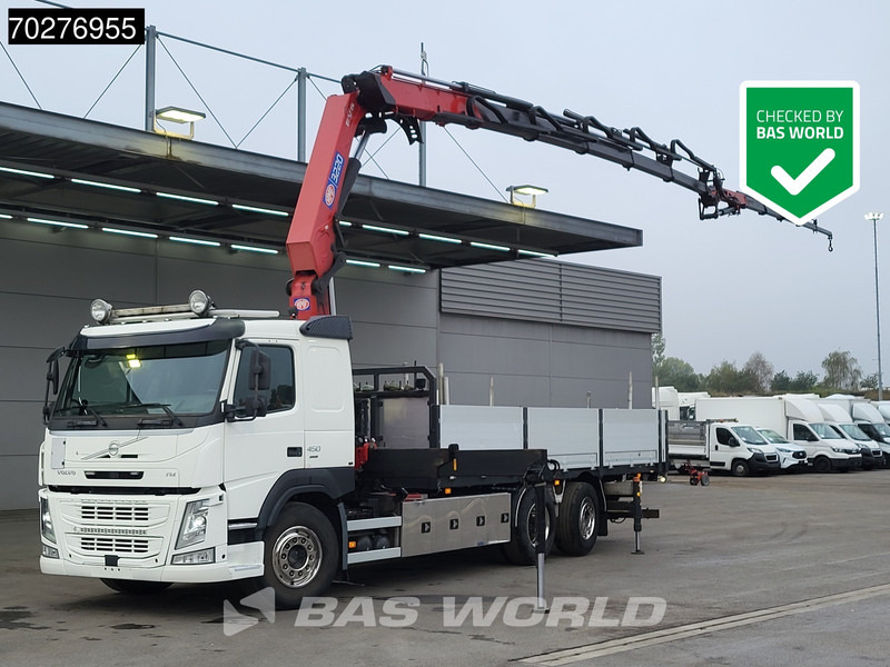 Volvo FM 450 6X2 HMF3220 K5 + Jib K5 Crane Kran Lift-Steering Axle VEB+ Automatic - Бортова вантажівка/ Платформа, Вантажівка з маніпулятором: фото 1 Volvo FM 450 6X2 HMF3220 K5 + Jib K5 Crane Kran Lift-Steering Axle VEB+ Automatic - Бортова вантажівка/ Платформа, Вантажівка з маніпулятором: фото 1