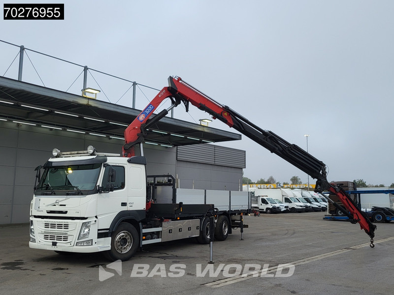 Volvo FM 450 6X2 HMF3220 K5 + Jib K5 Crane Kran Lift-Steering Axle VEB+ Automatic - Бортова вантажівка/ Платформа, Вантажівка з маніпулятором: фото 5 Volvo FM 450 6X2 HMF3220 K5 + Jib K5 Crane Kran Lift-Steering Axle VEB+ Automatic - Бортова вантажівка/ Платформа, Вантажівка з маніпулятором: фото 5