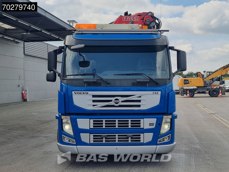 Бортова вантажівка/ Платформа, Вантажівка з маніпулятором Volvo FM 450 8X2 FASSI 100 Ton/Meter Crane Kran 7 + 6 Jib Lift+steering Axle Euro 5: фото 14
