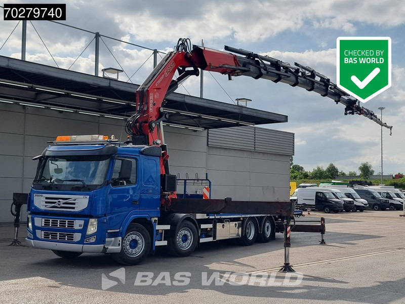 Volvo FM 450 8X2 FASSI 100 Ton/Meter Crane Kran 7 + 6 Jib Lift+steering Axle Euro 5 - Бортова вантажівка/ Платформа, Вантажівка з маніпулятором: фото 1 Volvo FM 450 8X2 FASSI 100 Ton/Meter Crane Kran 7 + 6 Jib Lift+steering Axle Euro 5 - Бортова вантажівка/ Платформа, Вантажівка з маніпулятором: фото 1