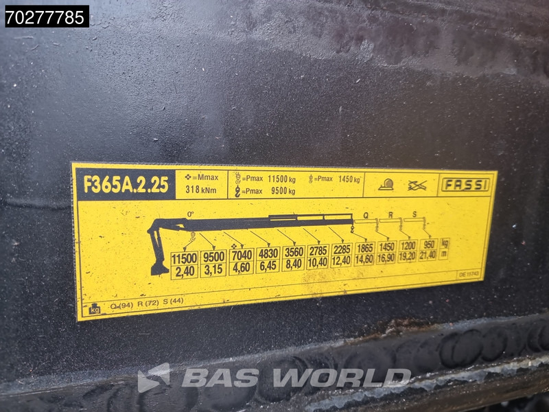 Бортова вантажівка/ Платформа, Вантажівка з маніпулятором Volvo FM 460 6X2 Fassi F365A.2.25 E-Dynamic Retarder Euro 6 Kraan Crane: фото 19