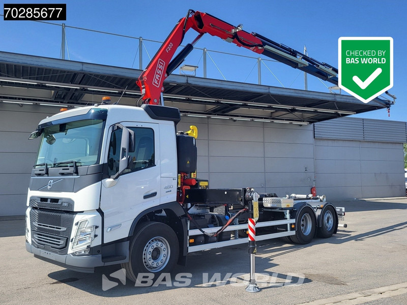 Volvo FM 460 6X2 NEW! FASSI F235A.0.25 Kran + HYVA 20-57-S Lift+steering axle Euro 6 - Гаковий мультиліфт вантажівка, Вантажівка з маніпулятором: фото 1 Volvo FM 460 6X2 NEW! FASSI F235A.0.25 Kran + HYVA 20-57-S Lift+steering axle Euro 6 - Гаковий мультиліфт вантажівка, Вантажівка з маніпулятором: фото 1