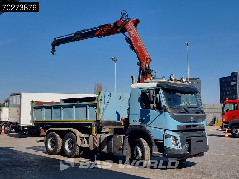 Volvo FMX 420 6X4 Fassi F155A.2.22 Crane 9m3 Big-Axle Automatic Euro 5 - Самоскид вантажівка, Вантажівка з маніпулятором: фото 2 Volvo FMX 420 6X4 Fassi F155A.2.22 Crane 9m3 Big-Axle Automatic Euro 5 - Самоскид вантажівка, Вантажівка з маніпулятором: фото 2