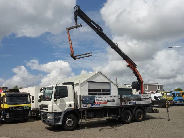 DAF CF 360 6X4 MANUAL GEAR STEELSPRINGS 18,5 TON PALFINKER - Бортова вантажівка/ Платформа, Вантажівка з маніпулятором: фото 1 DAF CF 360 6X4 MANUAL GEAR STEELSPRINGS 18,5 TON PALFINKER - Бортова вантажівка/ Платформа, Вантажівка з маніпулятором: фото 1