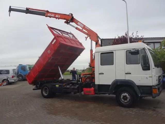MAN 12.224 DC,8,5 TON ATLAS KRAAN,KIPPER,MANUAL POMP - Самоскид вантажівка, Вантажівка з маніпулятором: фото 1 MAN 12.224 DC,8,5 TON ATLAS KRAAN,KIPPER,MANUAL POMP - Самоскид вантажівка, Вантажівка з маніпулятором: фото 1