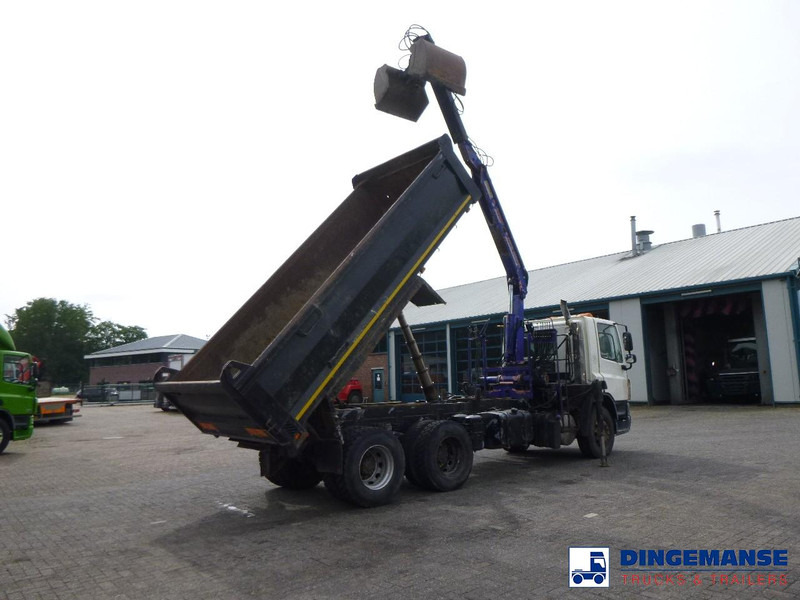 DAF CF 75.310 6x4 RHD tipper + HMF 1144 K-1 + grapple - Вантажівка з маніпулятором: фото 4 DAF CF 75.310 6x4 RHD tipper + HMF 1144 K-1 + grapple - Вантажівка з маніпулятором: фото 4