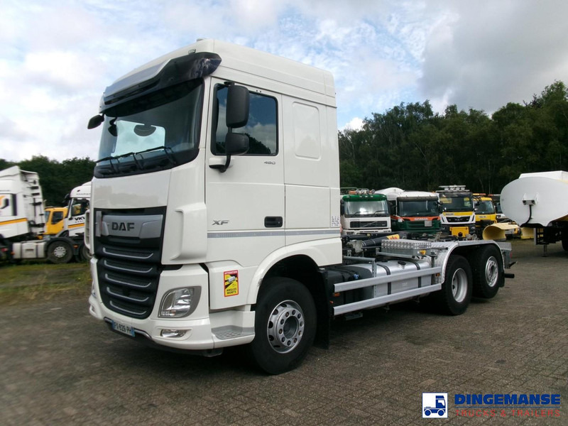 DAF XF 480 FAN 6x2 Hyva container hook 20 t - Гаковий мультиліфт вантажівка: фото 1 DAF XF 480 FAN 6x2 Hyva container hook 20 t - Гаковий мультиліфт вантажівка: фото 1