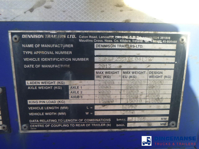 Контейнеровоз/ Змінний кузов напівпричіп Dennison 3-axle container trailer 20-30-40-45 ft: фото 14