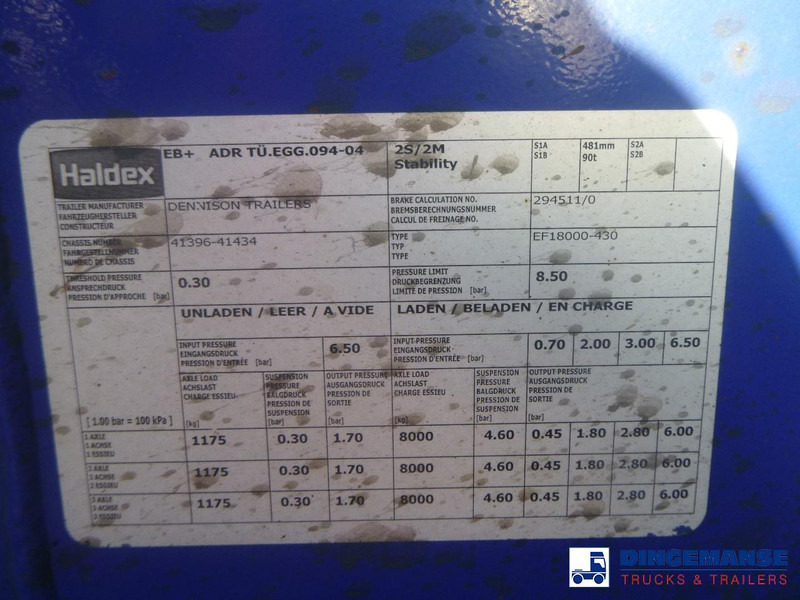 Контейнеровоз/ Змінний кузов напівпричіп Dennison 3-axle container trailer 20-30-40-45 ft: фото 15