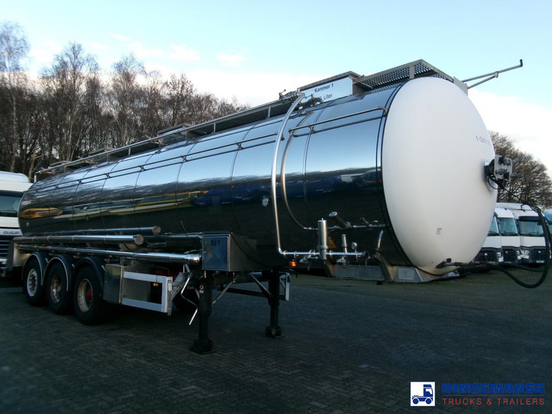 Feldbinder Chemical tank inox 33.5 m3 / 1 comp + pump - Напівпричіп цистерна: фото 2 Feldbinder Chemical tank inox 33.5 m3 / 1 comp + pump - Напівпричіп цистерна: фото 2