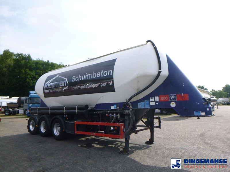 Feldbinder Powder tank alu 40 m3 / 1 comp + compressor - Напівпричіп цистерна: фото 2 Feldbinder Powder tank alu 40 m3 / 1 comp + compressor - Напівпричіп цистерна: фото 2