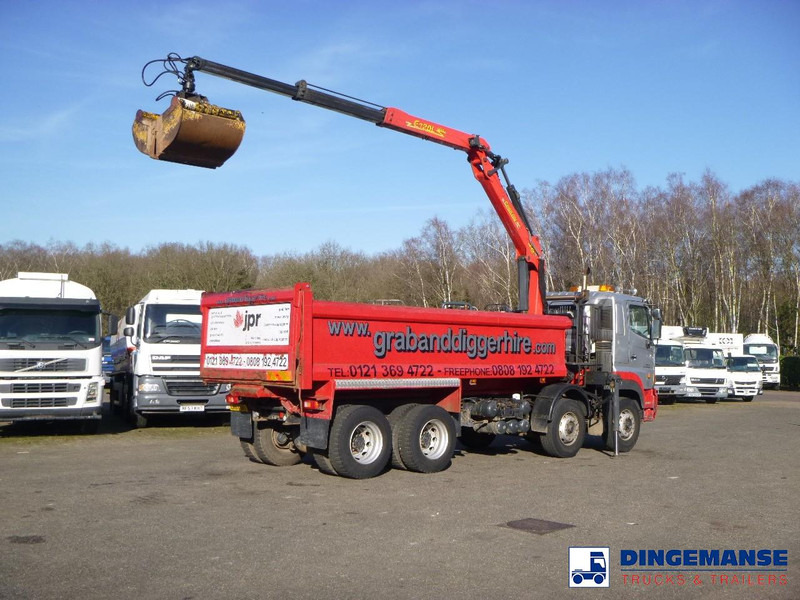Hino FY1EUKA 8x4 tipper RHD + Palfinger E120L + grapple - Вантажівка з маніпулятором: фото 3 Hino FY1EUKA 8x4 tipper RHD + Palfinger E120L + grapple - Вантажівка з маніпулятором: фото 3