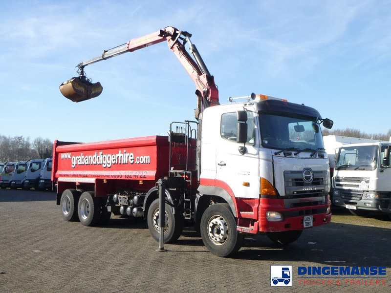 Hino FY1EUKA 8x4 tipper RHD + Palfinger E120L + grapple - Вантажівка з маніпулятором: фото 5 Hino FY1EUKA 8x4 tipper RHD + Palfinger E120L + grapple - Вантажівка з маніпулятором: фото 5