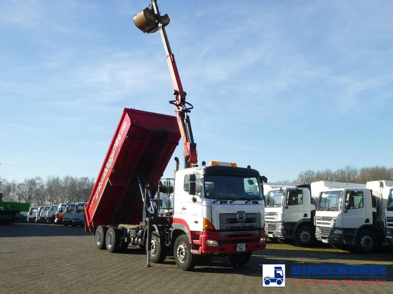 Hino FY1EUKA 8x4 tipper RHD + Palfinger E120L + grapple - Вантажівка з маніпулятором: фото 2 Hino FY1EUKA 8x4 tipper RHD + Palfinger E120L + grapple - Вантажівка з маніпулятором: фото 2