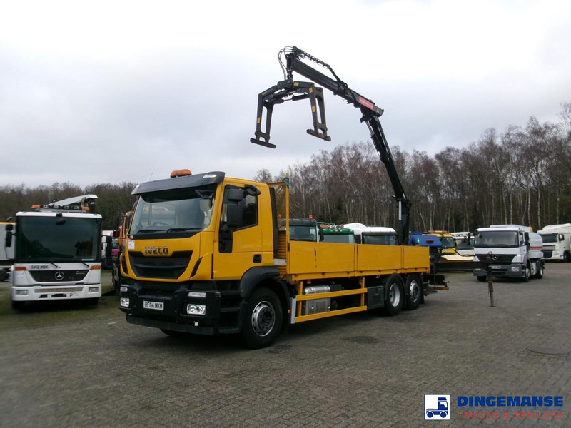 Iveco Stralis 310 6x2 Euro 6 + Atlas 129.3V A11 crane - Вантажівка з маніпулятором: фото 1 Iveco Stralis 310 6x2 Euro 6 + Atlas 129.3V A11 crane - Вантажівка з маніпулятором: фото 1