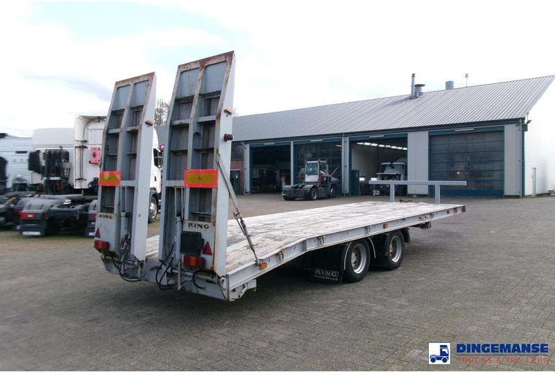 KING 2-axle platform drawbar trailer 14t + ramps - Бортовий причіп/ Платформа: фото 4 KING 2-axle platform drawbar trailer 14t + ramps - Бортовий причіп/ Платформа: фото 4