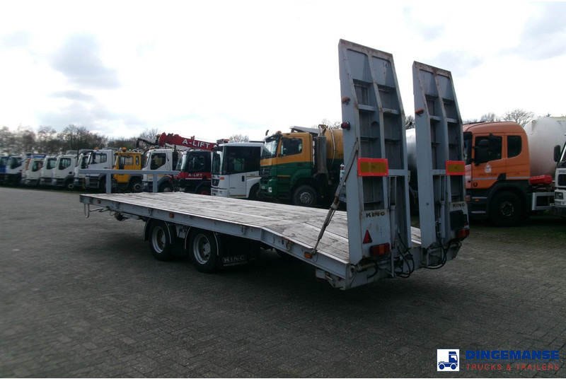 KING 2-axle platform drawbar trailer 14t + ramps - Бортовий причіп/ Платформа: фото 3 KING 2-axle platform drawbar trailer 14t + ramps - Бортовий причіп/ Платформа: фото 3
