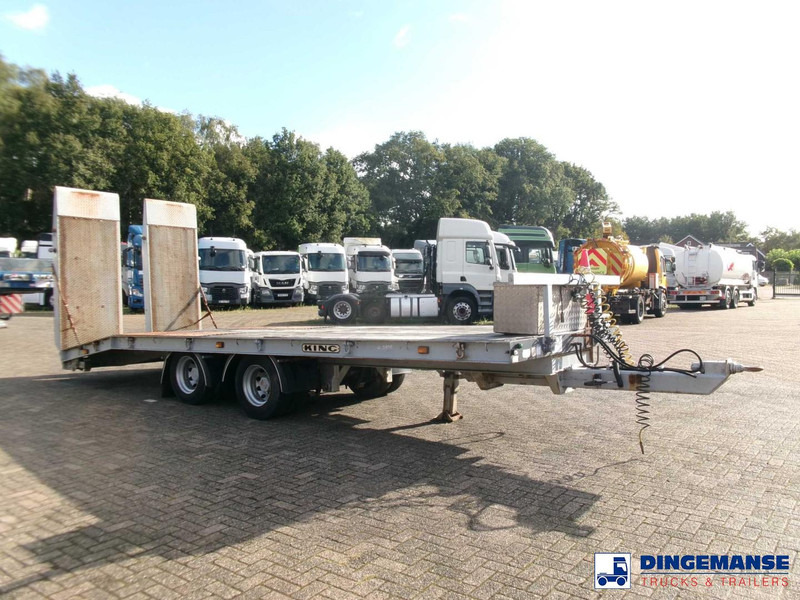 KING 2-axle platform drawbar trailer 14t + ramps - Бортовий причіп/ Платформа: фото 2 KING 2-axle platform drawbar trailer 14t + ramps - Бортовий причіп/ Платформа: фото 2