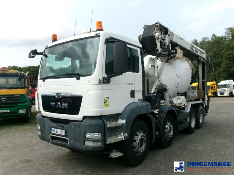 MAN TGS 32.360 8X4 Euro 6 Liebherr concrete mixer 8 m3 + belt - Автобетонозмішувач: фото 1 MAN TGS 32.360 8X4 Euro 6 Liebherr concrete mixer 8 m3 + belt - Автобетонозмішувач: фото 1