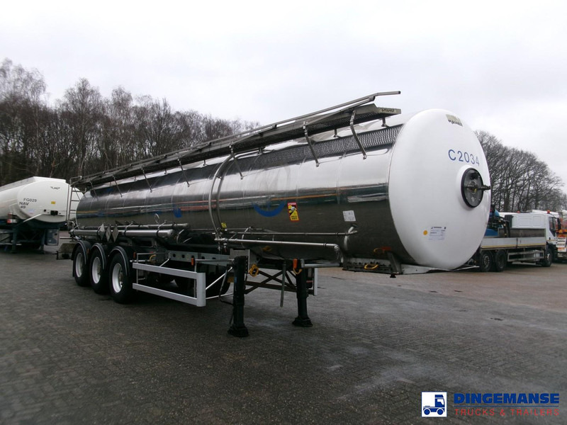 Magyar Chemical tank inox 22.5 m3 / 1 comp - Напівпричіп цистерна: фото 2 Magyar Chemical tank inox 22.5 m3 / 1 comp - Напівпричіп цистерна: фото 2