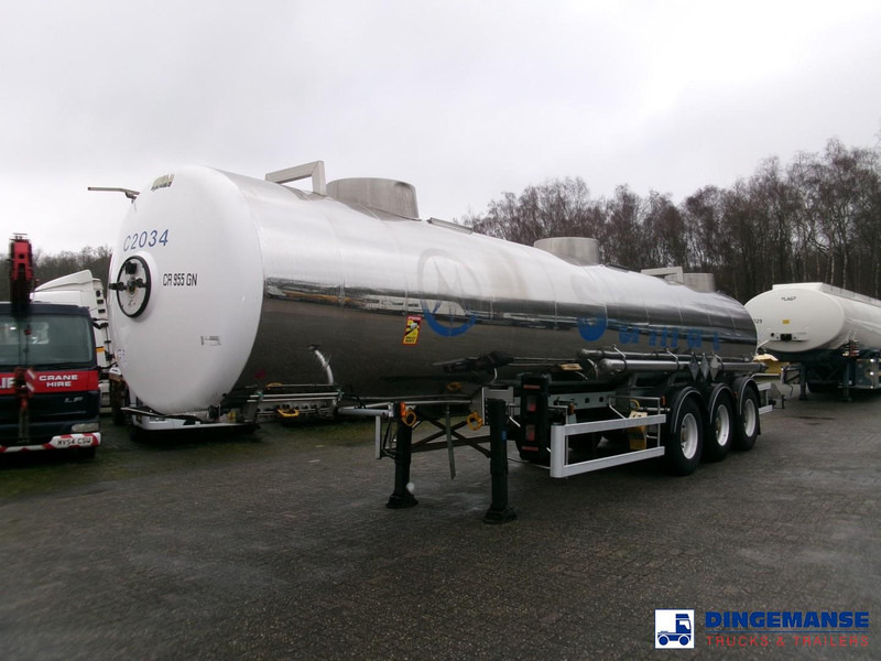 Magyar Chemical tank inox 22.5 m3 / 1 comp - Напівпричіп цистерна: фото 1 Magyar Chemical tank inox 22.5 m3 / 1 comp - Напівпричіп цистерна: фото 1