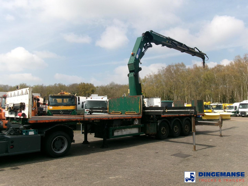 Massey Platform trailer + HMF 4720 K3 crane - Бортовий напівпричіп/ Платформа: фото 1 Massey Platform trailer + HMF 4720 K3 crane - Бортовий напівпричіп/ Платформа: фото 1
