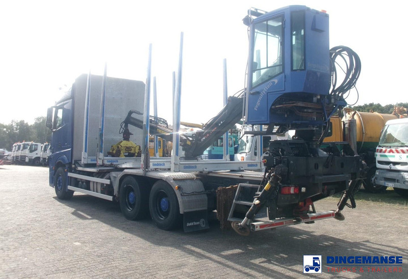 Mercedes-Benz Actros 2663 6x4 Euro 6 loglift F96 crane timber truck - Лісовоз, Вантажівка з маніпулятором: фото 3 Mercedes-Benz Actros 2663 6x4 Euro 6 loglift F96 crane timber truck - Лісовоз, Вантажівка з маніпулятором: фото 3