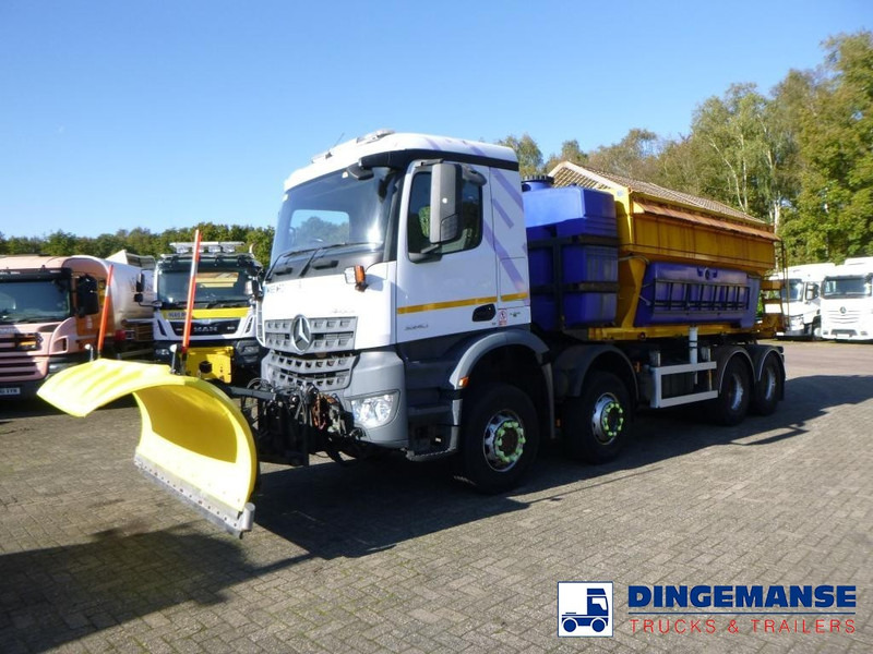 Mercedes-Benz Arocs 3240 8x4 RHD Schmidt snow plough / gritter - Снігоприбиральна машина: фото 1 Mercedes-Benz Arocs 3240 8x4 RHD Schmidt snow plough / gritter - Снігоприбиральна машина: фото 1