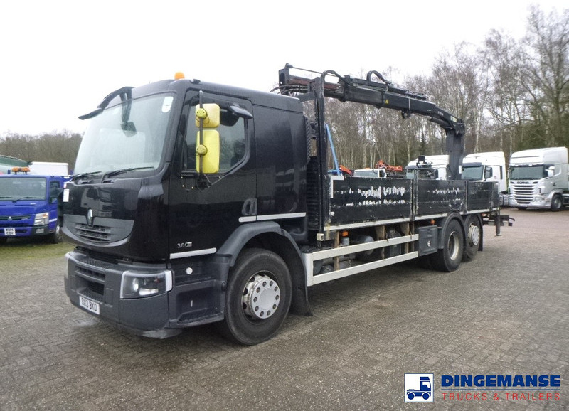 Renault Premium 380 DXI 6x2 RHD + Hiab 122 B2 Duo - Вантажівка з маніпулятором: фото 1 Renault Premium 380 DXI 6x2 RHD + Hiab 122 B2 Duo - Вантажівка з маніпулятором: фото 1
