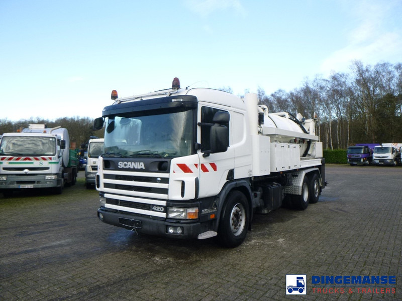 Scania P124-420 6x2 vacuum tank 10.5 m3 - Асенізатори: фото 1 Scania P124-420 6x2 vacuum tank 10.5 m3 - Асенізатори: фото 1
