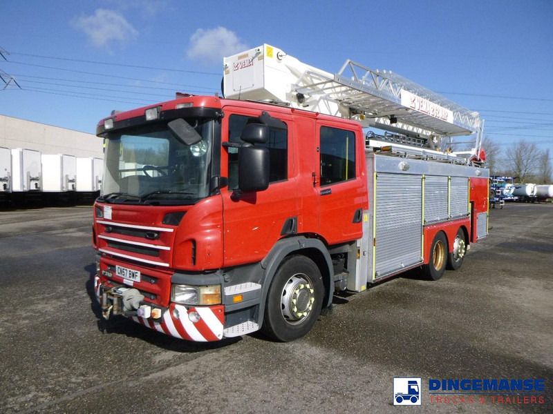 Scania P310 6x2 RHD fire truck + pump, ladder & manlift - Пожежна машина: фото 1 Scania P310 6x2 RHD fire truck + pump, ladder & manlift - Пожежна машина: фото 1
