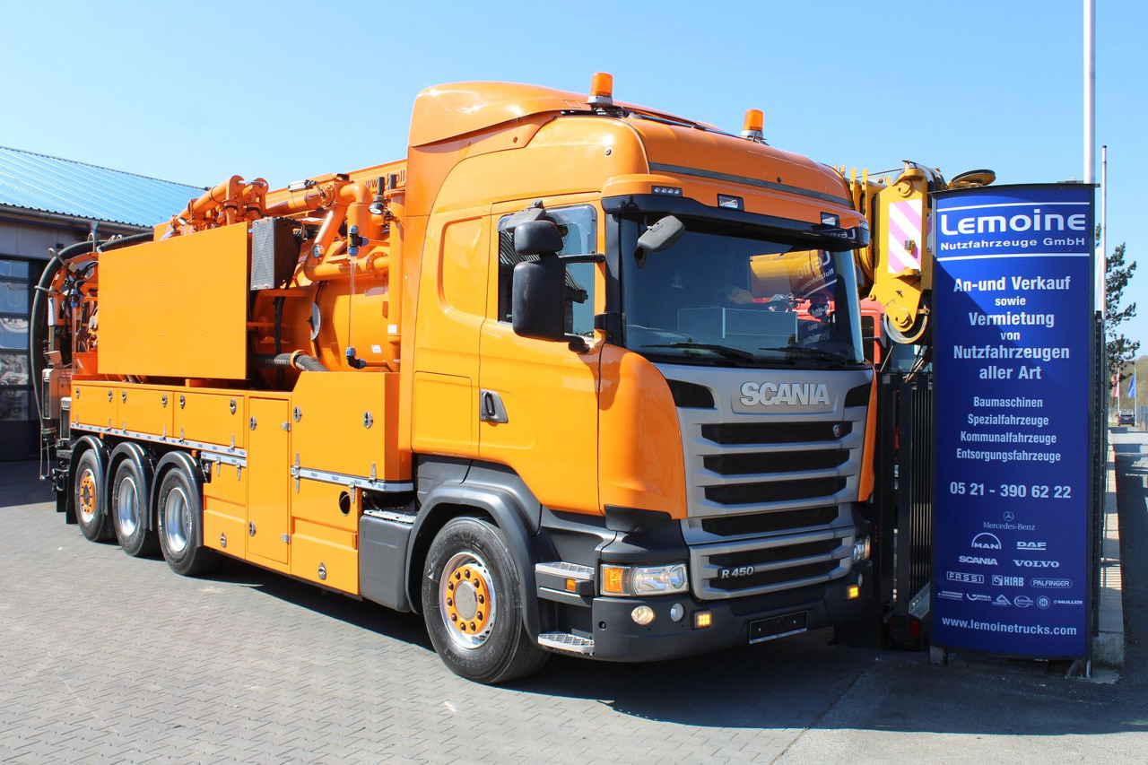 Scania R450 8x4 Kroll 19m³ Wasserrückgewinner Kombi-HD - Асенізатори: фото 1 Scania R450 8x4 Kroll 19m³ Wasserrückgewinner Kombi-HD - Асенізатори: фото 1