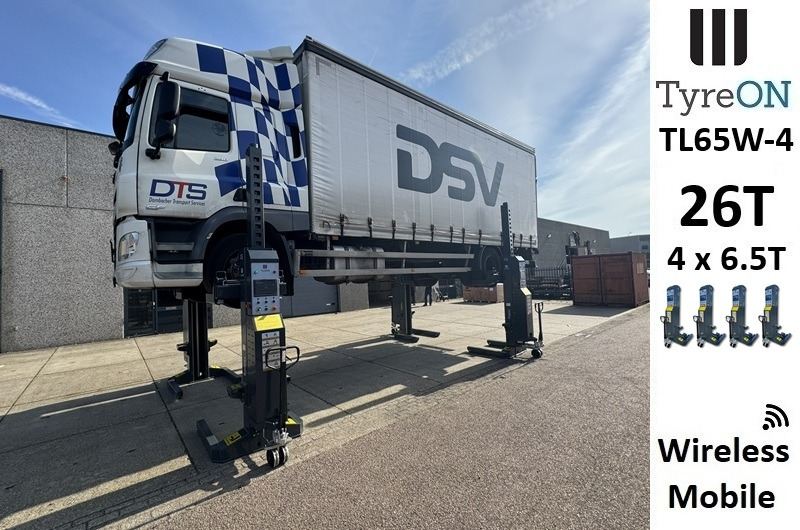 TL65W-4 26T wireless - 4 x 6.5 T - Battery 24V DC / 3 kW per column - Large colour touch display - Обладнання для гаражів/ Майстерень: фото 1 TL65W-4 26T wireless - 4 x 6.5 T - Battery 24V DC / 3 kW per column - Large colour touch display - Обладнання для гаражів/ Майстерень: фото 1