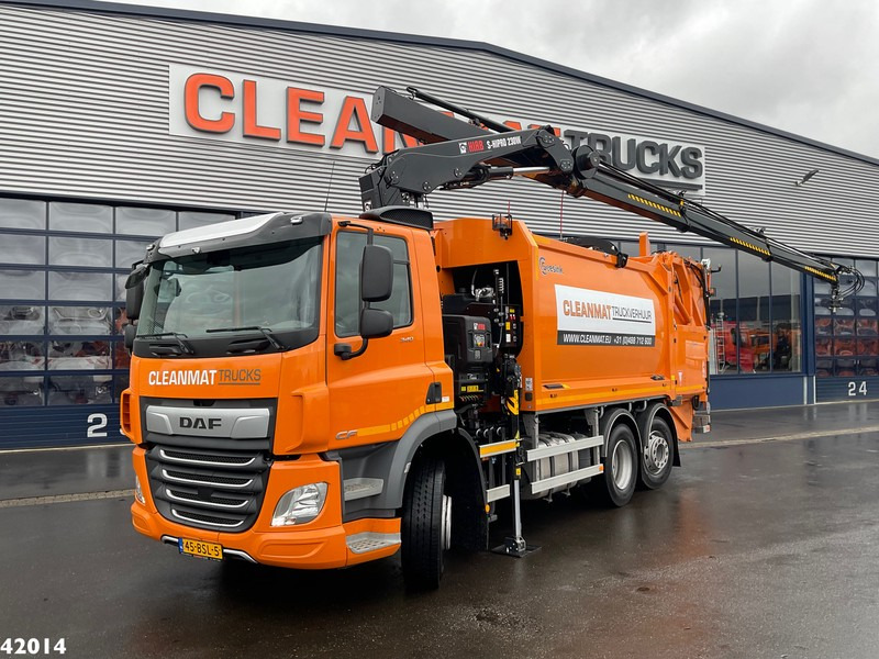 DAF FAN CF 340 Hiab 23 ton/meter laadkraan Welvaarts weighing system - Сміттєвози: фото 1 DAF FAN CF 340 Hiab 23 ton/meter laadkraan Welvaarts weighing system - Сміттєвози: фото 1