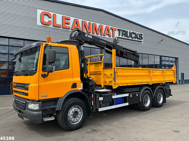 DAF FAT 75 CF 340 6x4 Manual Full steel Hiab 16 Tonmeter laadkraan - Самоскид вантажівка, Вантажівка з маніпулятором: фото 3 DAF FAT 75 CF 340 6x4 Manual Full steel Hiab 16 Tonmeter laadkraan - Самоскид вантажівка, Вантажівка з маніпулятором: фото 3