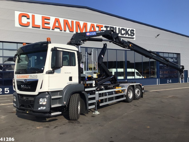 MAN TGS 26.430 HMF 23 ton/meter laadkraan - Гаковий мультиліфт вантажівка, Вантажівка з маніпулятором: фото 1 MAN TGS 26.430 HMF 23 ton/meter laadkraan - Гаковий мультиліфт вантажівка, Вантажівка з маніпулятором: фото 1