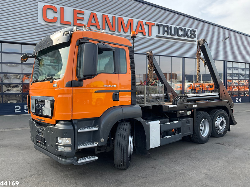 MAN TGS 26.480 VDL 18 Ton portaalarmsysteem - Скіповий навантажувач вантажівка: фото 1 MAN TGS 26.480 VDL 18 Ton portaalarmsysteem - Скіповий навантажувач вантажівка: фото 1