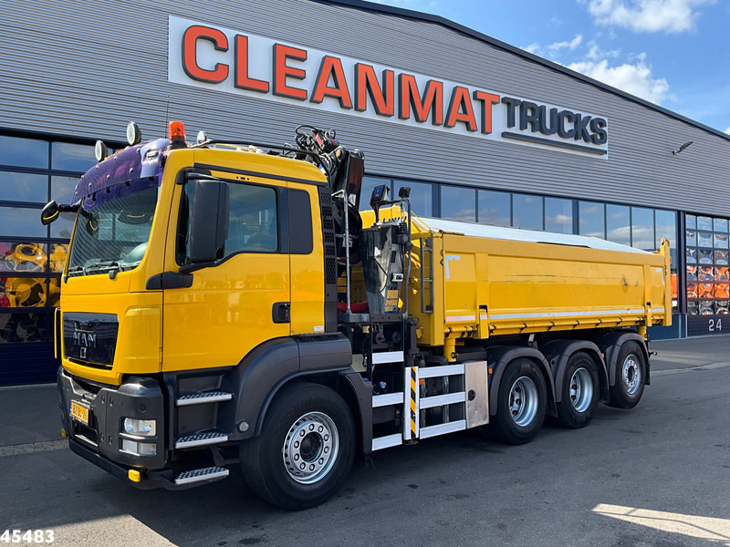 MAN TGS 35.400 8x4 Manual HMF 16 Tm Z-kraan - Самоскид вантажівка, Вантажівка з маніпулятором: фото 4 MAN TGS 35.400 8x4 Manual HMF 16 Tm Z-kraan - Самоскид вантажівка, Вантажівка з маніпулятором: фото 4
