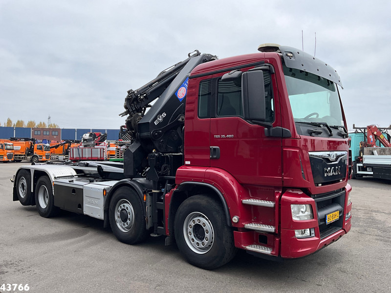 MAN TGS 35.480 8x4H Euro 6 HMF 40 Tonmeter laadkraan + Fly-Jib - Гаковий мультиліфт вантажівка, Вантажівка з маніпулятором: фото 3 MAN TGS 35.480 8x4H Euro 6 HMF 40 Tonmeter laadkraan + Fly-Jib - Гаковий мультиліфт вантажівка, Вантажівка з маніпулятором: фото 3